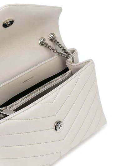 Shop Saint Laurent Lou Lou Shoulder Bag - White