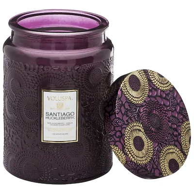 Shop Voluspa Santiago Huckleberry Glass Jar Candle 16 Oz/453 G