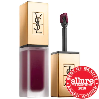 Shop Saint Laurent Tatouage Couture Liquid Matte Lip Stain 107 Prune Attraction 0.20 oz/ 6 ml