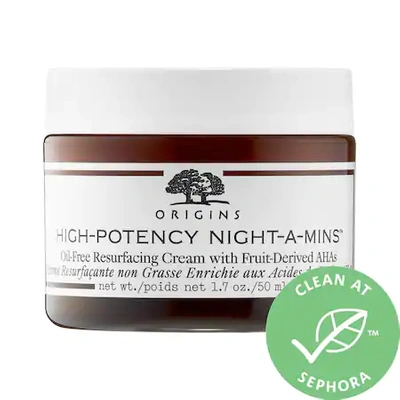 Shop Origins High-potency Night-a-mins Oil-free Resurfacing Cream With Fruit Derived Ahas 1.7 oz/ 50 ml