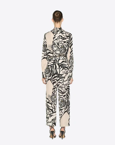 Shop Valentino Tiger Re-edition Trousers In Poudre