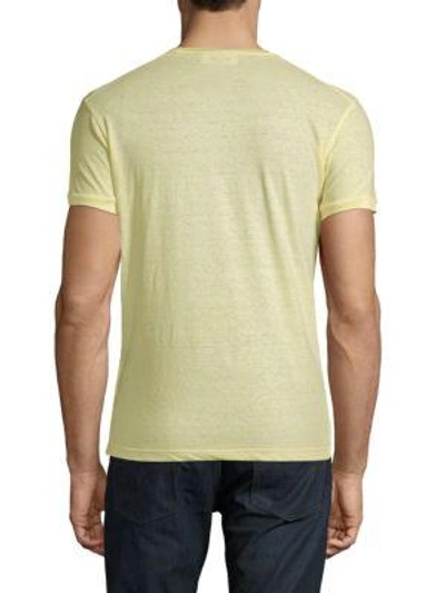 Shop Dsquared2 Logo Cotton Tee In Yellow
