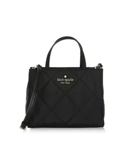 Shop Kate Spade Watson Lane Small Quilted Sam Satchel In Black