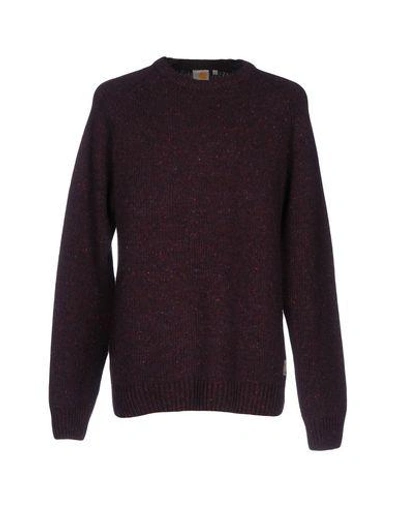 Shop Carhartt Sweater In Deep Purple