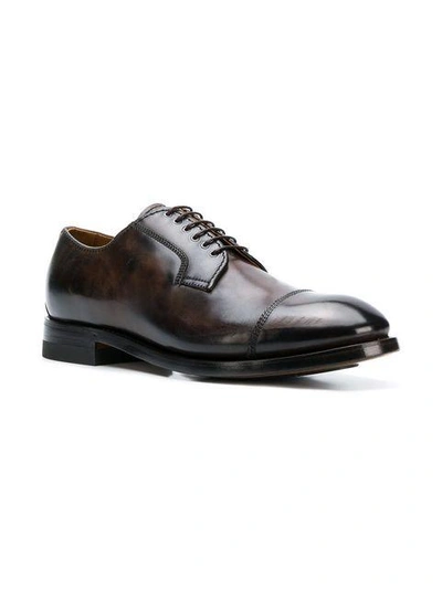 Shop Silvano Sassetti Classic Derby Shoes - Brown