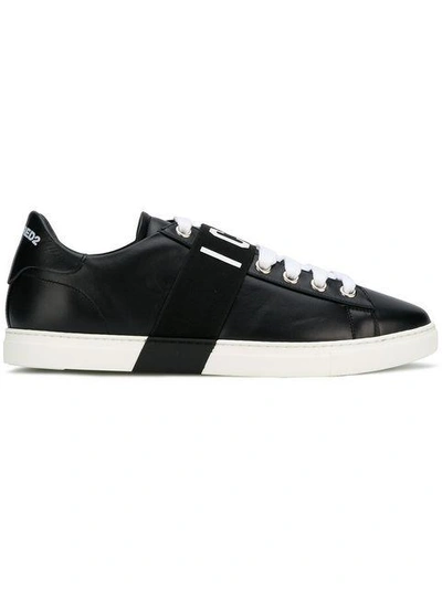 Shop Dsquared2 Icon Lace-up Sneaker In Black