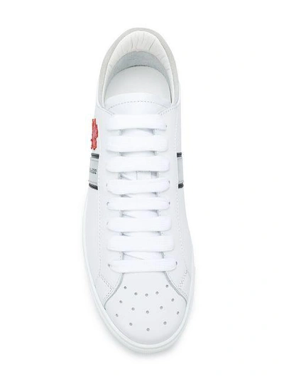 Shop Dsquared2 Maple Leaf Sneakers In White