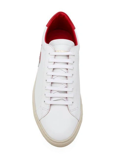 Shop Givenchy Inverted Logo Sneakers In White