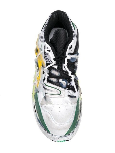 Shop Maison Margiela Worn Out Sneakers In White