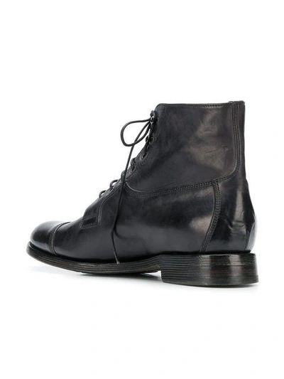 Shop Silvano Sassetti Ankle Lace-up Boots - Black