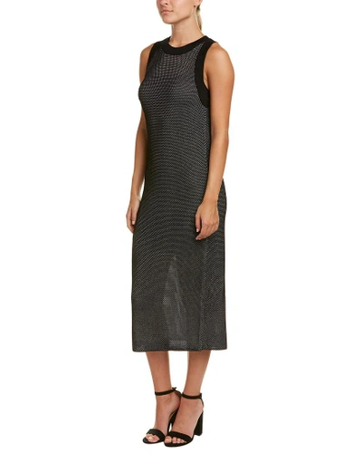 Shop Milly Mesh Basketball Midi Dress In Black