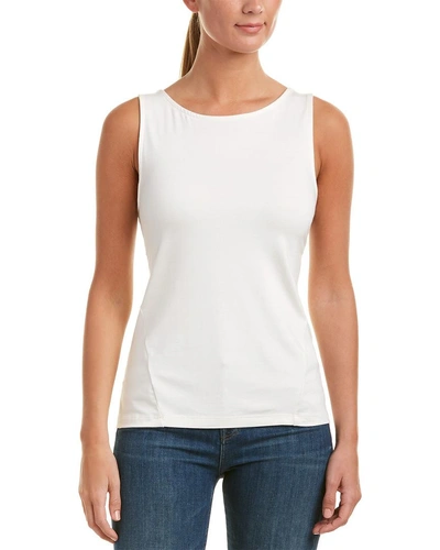 Shop Three Dots Open Back Tank In White