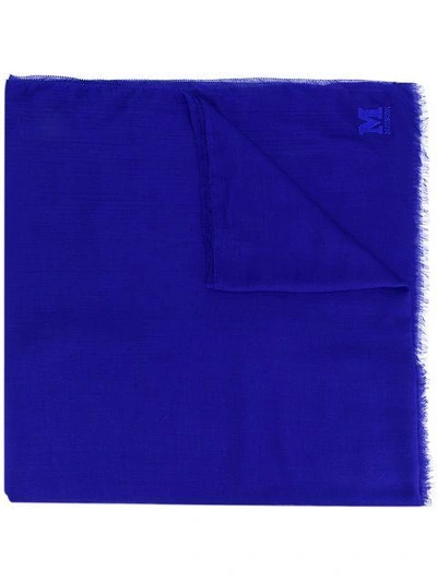 Shop M Missoni Pashmina Scarf In Blue