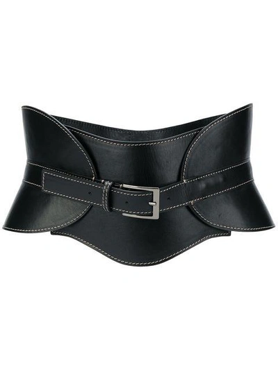 Shop Alberta Ferretti High Waist Belt - Black