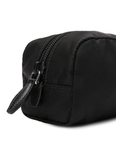 Shop Prada Logo Make Up Bag - Black