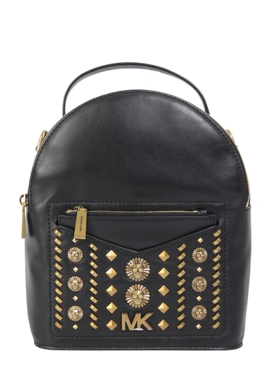 Shop Michael Michael Kors Jessa Small Backpack In Nero