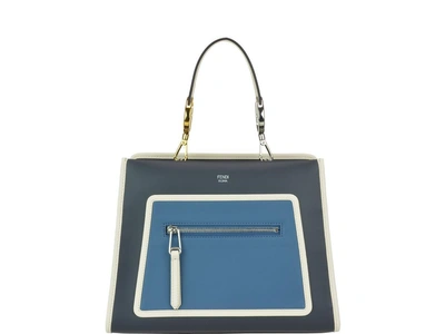 Shop Fendi Runaway Small Bag In Night Blue/whale/multicolor
