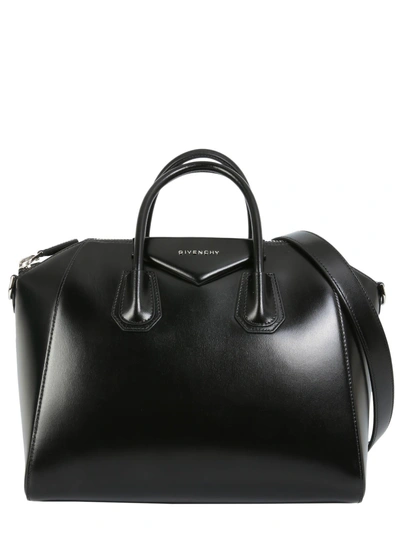 Shop Givenchy Medium Antigona Bag In Nero
