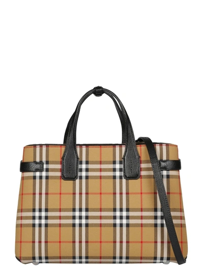 Shop Burberry Small Vintage Tote In 00100
