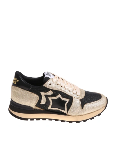 Shop Atlantic Stars Alhena Sneakers In Black/gold