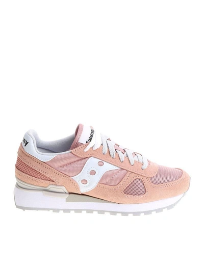 Shop Saucony Lace-up Sneakers In Pink/white