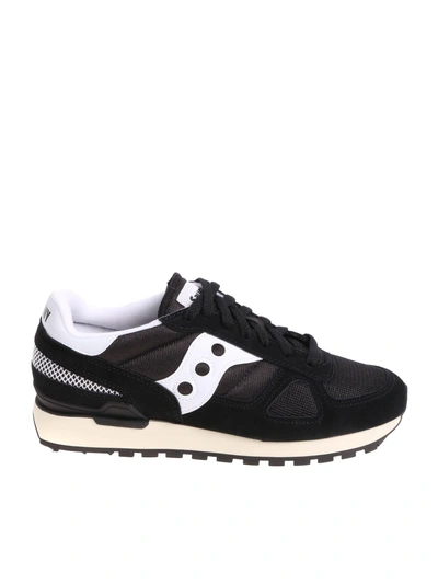 Shop Saucony Shadow Original Vintage Sneakers In Black