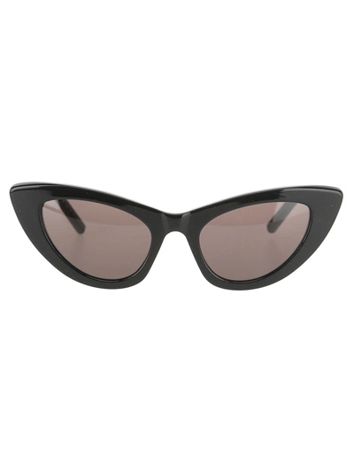 Shop Saint Laurent Lily S Loulou In Black Grey