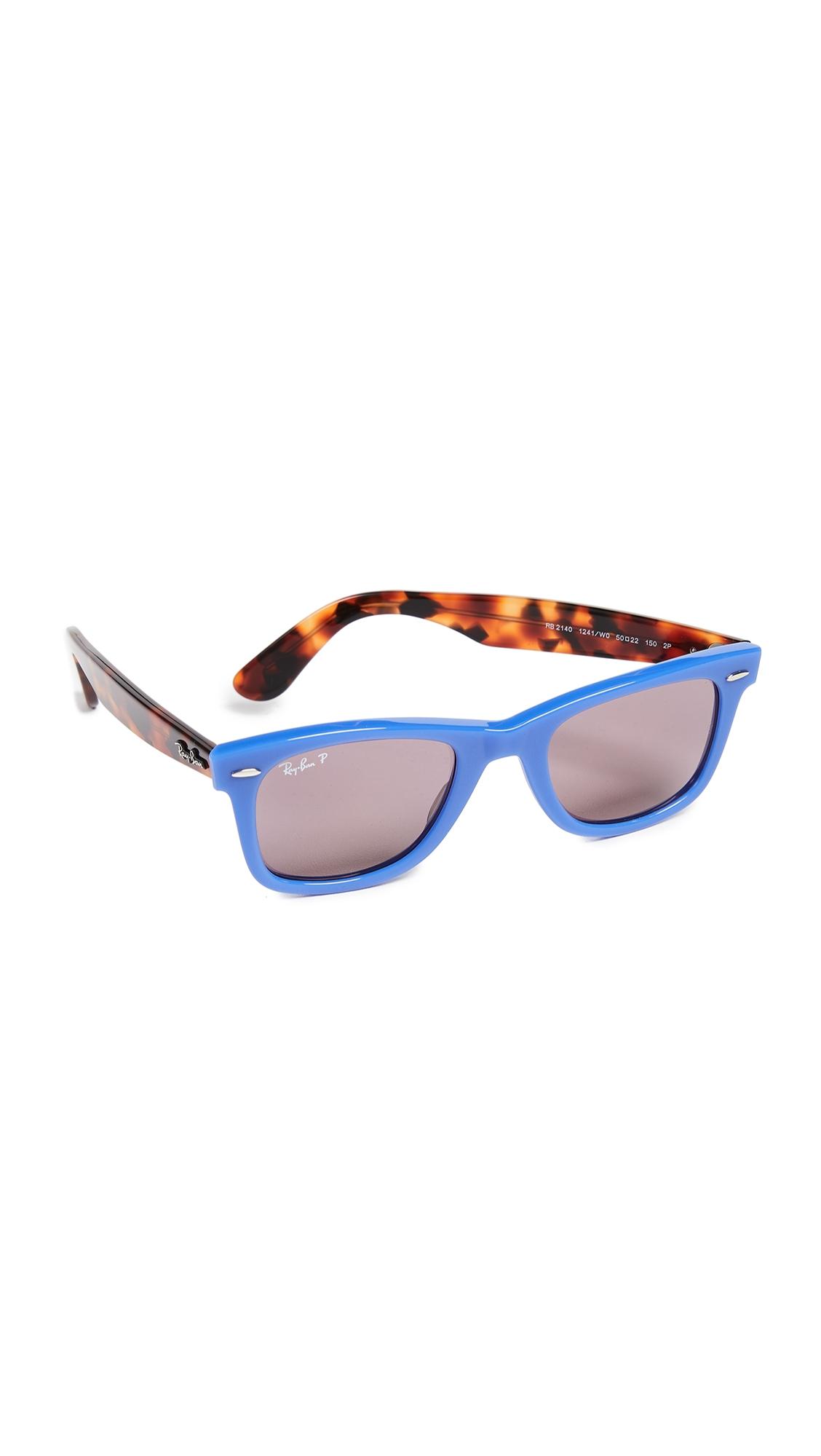 ray ban blue tortoise shell