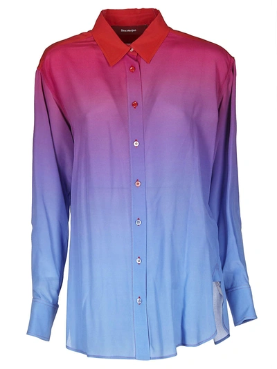 Shop Sies Marjan Ombre Button-down Shirt In Viola