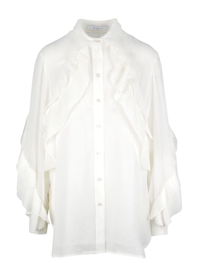 Shop Givenchy Ruffled Blouse In 130