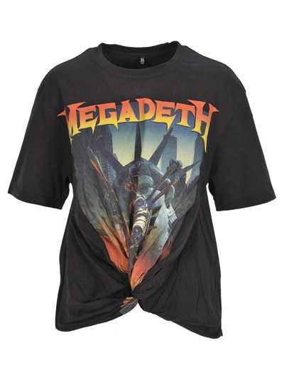 Shop R13 Tshirt Bow Megadeth In Black