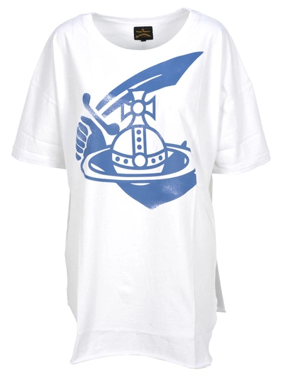 Shop Vivienne Westwood Anglomania Anglomania Baggy Tshirt In White