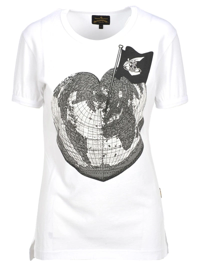 Shop Vivienne Westwood Anglomania Anglomania Classic Tshirt In White