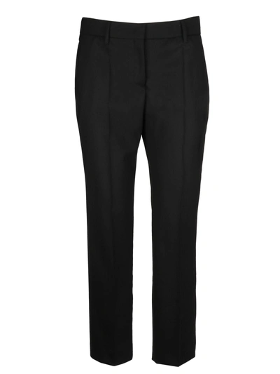 Shop Prada Slim Trousers In F0002