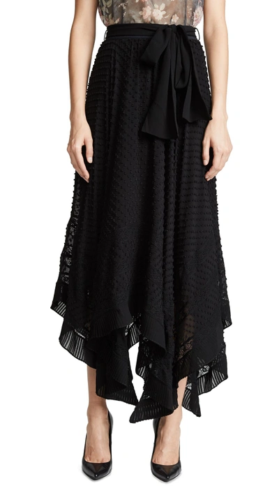 Shop Zimmermann Unbridled Hanky Skirt In Black