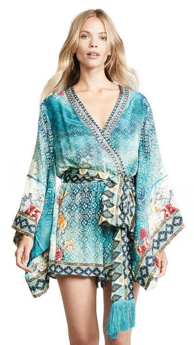 Camilla Kimono Sleeve Playsuit With Obi Belt In Heirloom | ModeSens