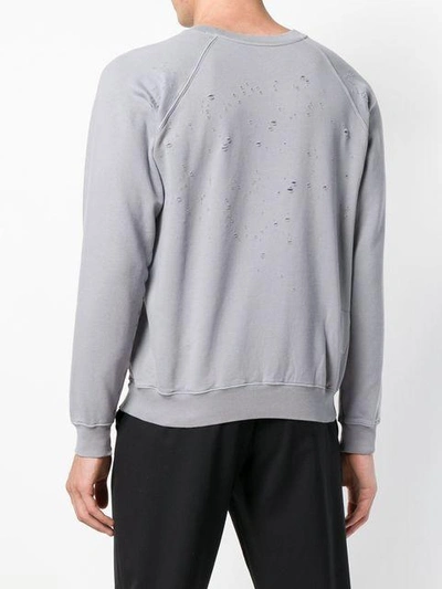 Shop Satisfy Cult Moth Eaten Sweatshirt In Grey