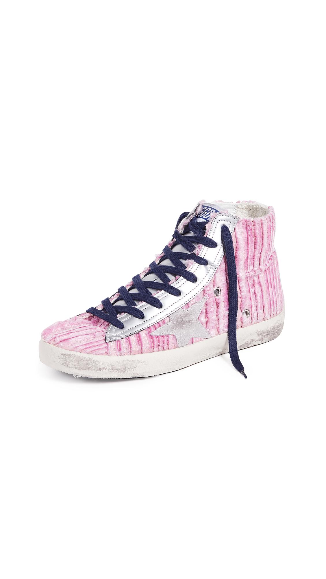 golden goose pink velvet