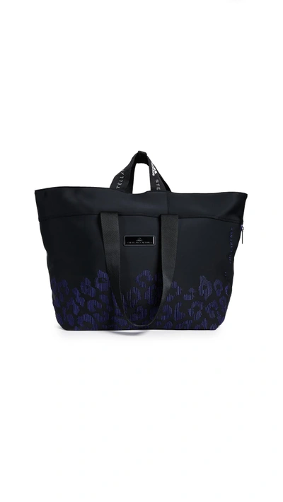 Shop Adidas By Stella Mccartney Large Fashion Bag In Black/purple