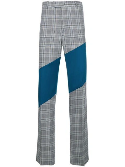 Shop Calvin Klein 205w39nyc Contrast Tailored Trousers In Blue