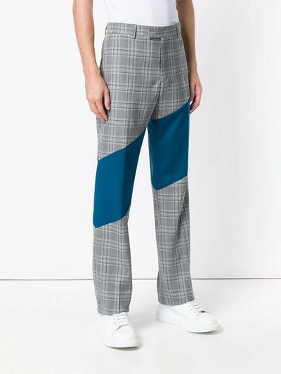 Shop Calvin Klein 205w39nyc Contrast Tailored Trousers In Blue