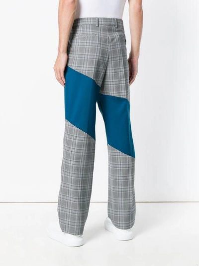 Shop Calvin Klein 205w39nyc Contrast Tailored Trousers In Blue