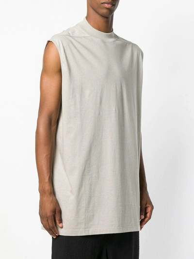 Shop Rick Owens Long Tank Top - Grey