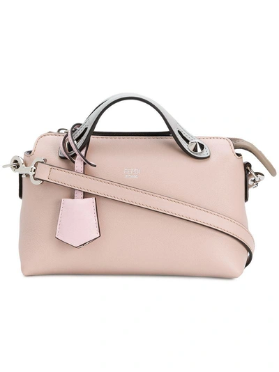 Shop Fendi Leather Mini Handbag In Pink