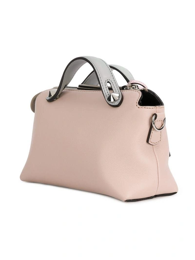 Shop Fendi Leather Mini Handbag In Pink
