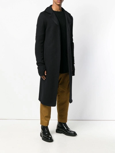 Shop 10sei0otto Mid-length Single-breasted Coat - Black