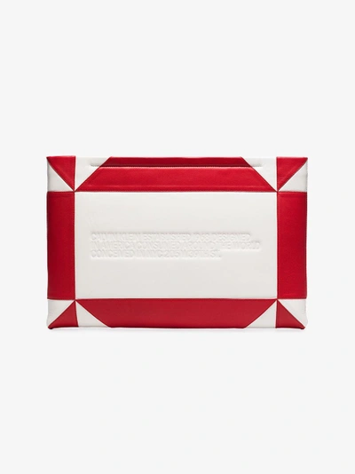 Shop Calvin Klein 205w39nyc Clutch Mit Logo In White