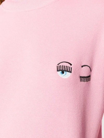 Shop Chiara Ferragni Small Flirting Sweatshirt In Pink