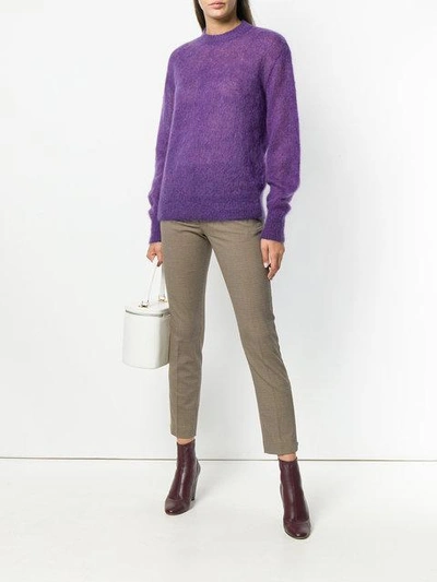 Shop Joseph Mohair Knit In Purple