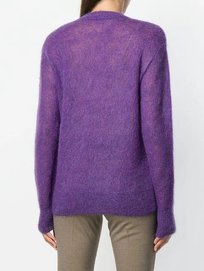 Shop Joseph Mohair Knit In Purple